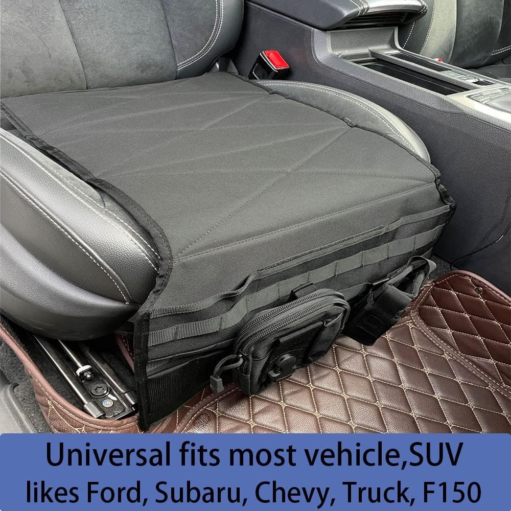 Car Holster Concealed Carry Holster Gun Mount Pistol Holder IWB Subcompact Handgun Pocket Tactical Molle Vehicle Seat Mattress Universal Seat Cover with Bag for Most of The Cars and Truck