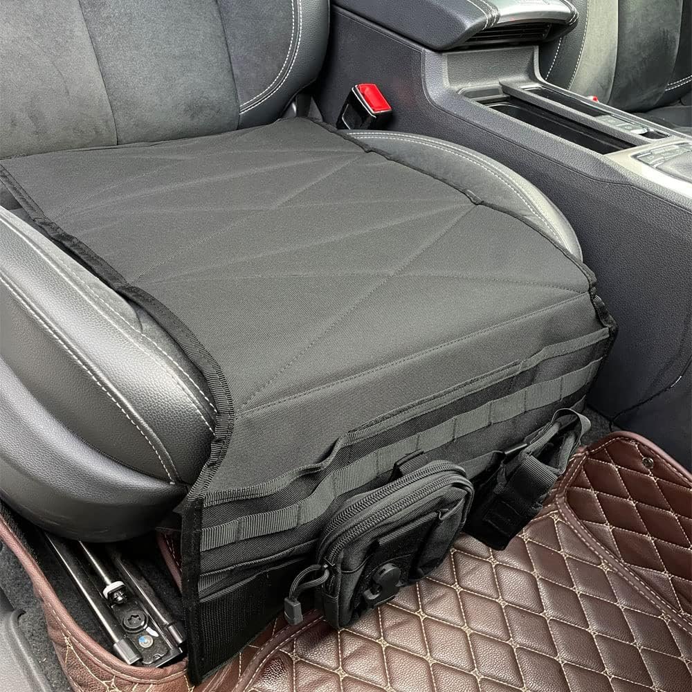 Car Holster Concealed Carry Holster Gun Mount Pistol Holder IWB Subcompact Handgun Pocket Tactical Molle Vehicle Seat Mattress Universal Seat Cover with Bag for Most of The Cars and Truck