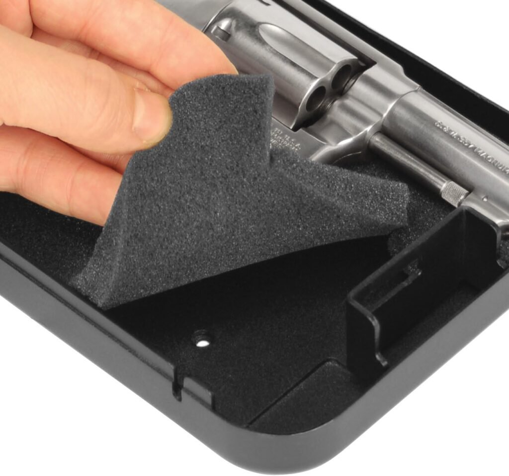 Lockdown Keyed Handgun Vault for Convenient and Secure Storage of Pistol for Home and Travel