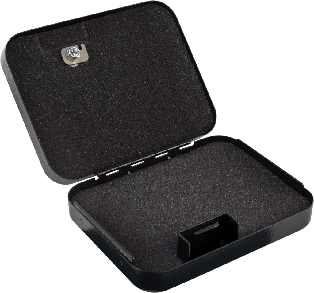 Lockdown Keyed Handgun Vault for Convenient and Secure Storage of Pistol for Home and Travel