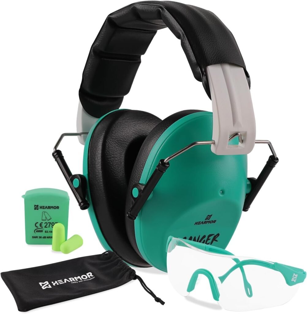 Shooting Ear Protection Earmuffs with Low Profile NRR 23 dB Noise Reduction Headphones for Gun Range and Hunting