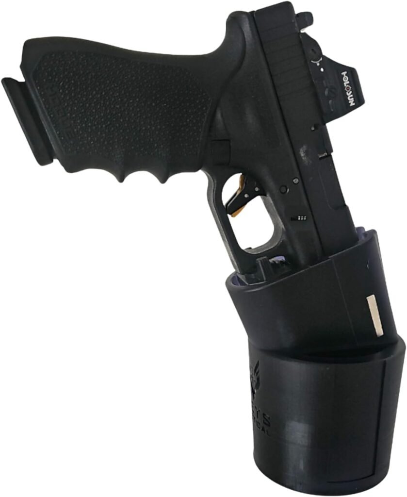 Cupolster®, MultiFit Vehicle Gun Holster with Gun Magnet by VETS Tactical®, Cup Holder Gun Holster for Car with No Vehicle Mods Required