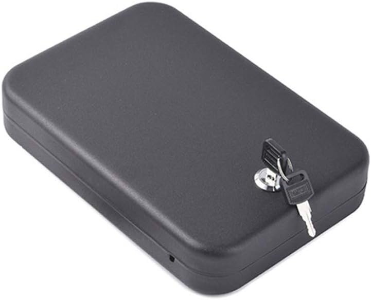 Portable Security Lock Box Gun Pistol Safes Car Security Lockbox