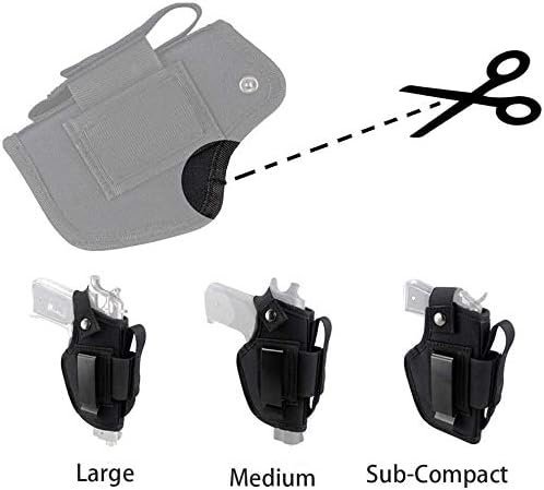 Concealed Carry Holster IWB OWB Pistol Car Holster Vehicle Multi-Mount Pistol Holder Fits Subcompact to Large Hand Guns