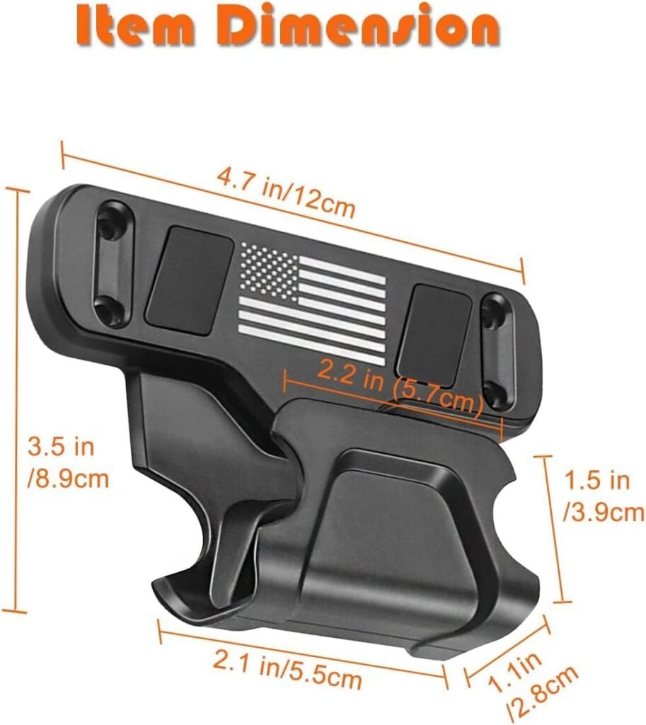 Gun Magnet, 2P Magnetic Car Holster with Trigger Guard Protection, Concealed Gun Magnet Mount for Vehicle, Truck, Safes, Walls, Heavy Duty Car Gun Holster for Pistol, Revolver, Rifle, Handgun, Shotgun