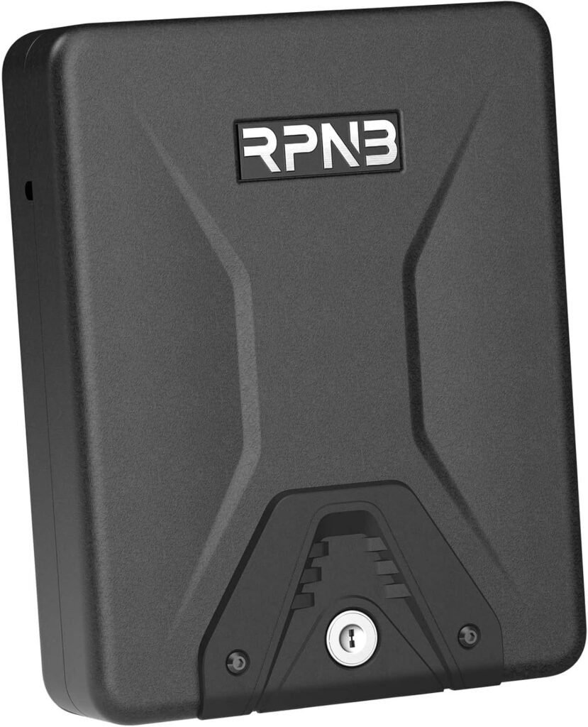 RPNB Gun Safe, Security Safe Lock Box, Portable Safe, Handgun Safe, Key Lock Box.